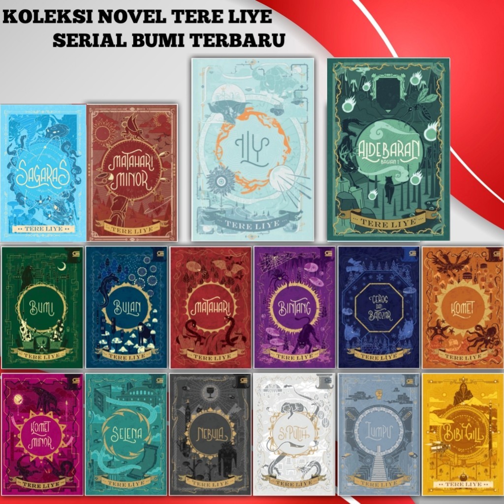 Bebas Pilih Buku Novel Tere Liye Series Paket Serial Bumi Bulan Matahari Bintang Ceros dan Batozar K