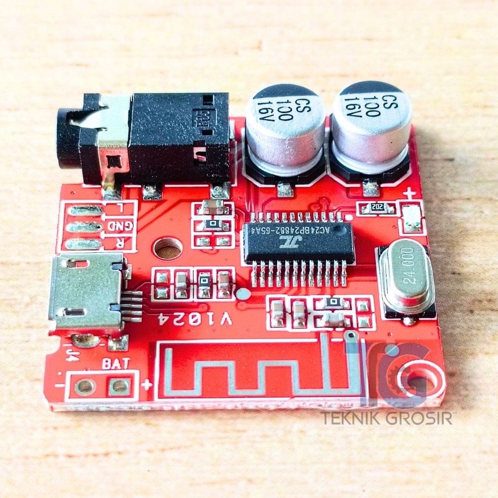 Bluetooth Receiver 4.1 – PCB Merah, Cocok untuk DIY Audio