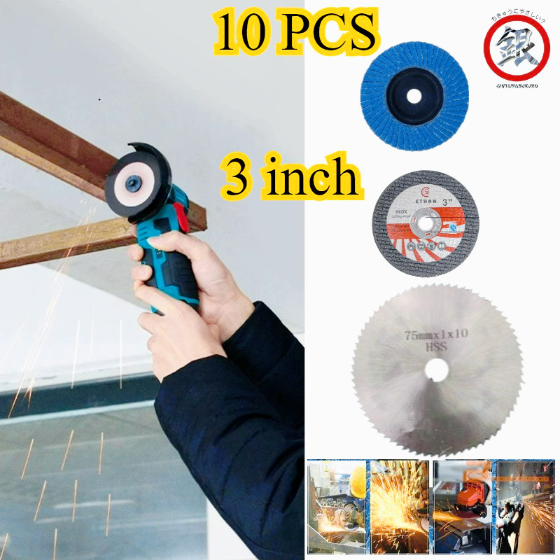 10PCS 3 Inch Cutting Whee/Circular Saw Blade 3inch/Mata Gerinda Potong Kayu/Mata Gergaji Bulat/Mata 
