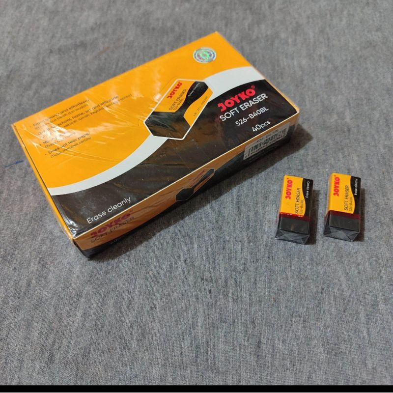 

termurah Eraser Penghapus Joyko 526-B40BL Hitam Bersih / penghapus joyko ukuran kecil / penghapus pensil 2b joyko
