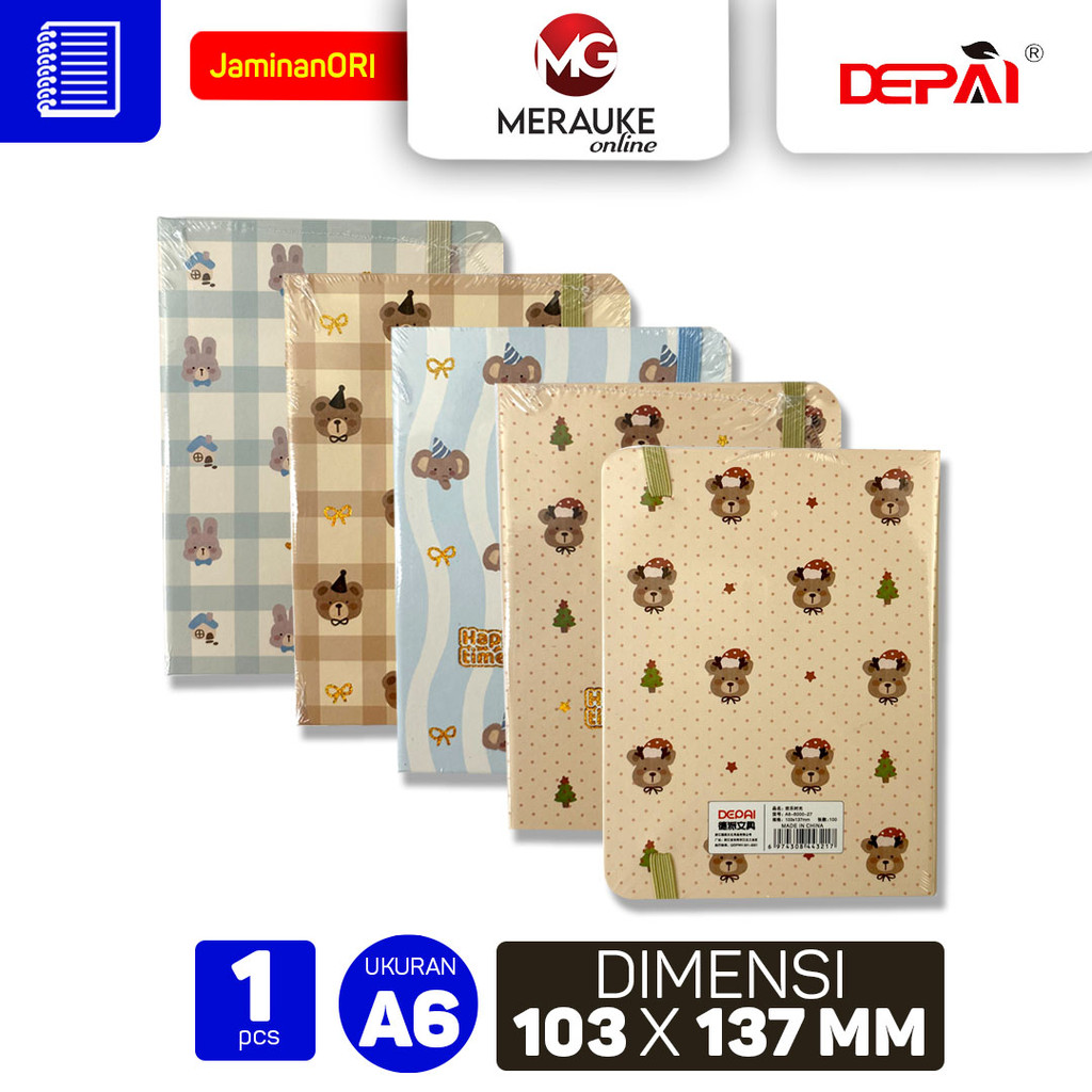 

DEPAI Notebook Tali A6 6000 27 Buku Catatan Aesthetic Buku Agenda
