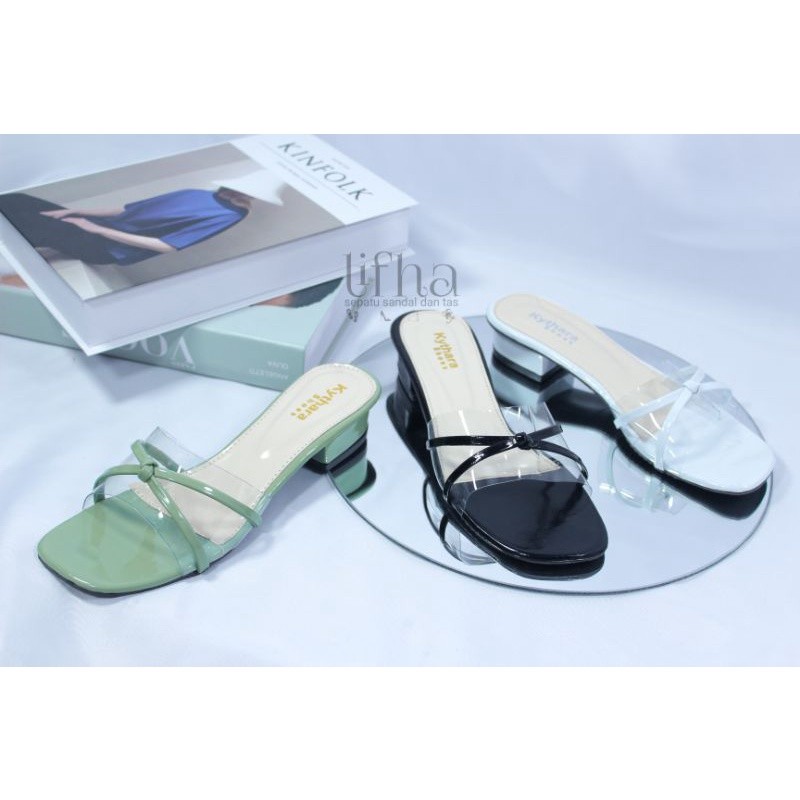 [ ALF ] - ORI Sandal Hak Tahu Wanita 3cm Mika Kokop BDL Rx4