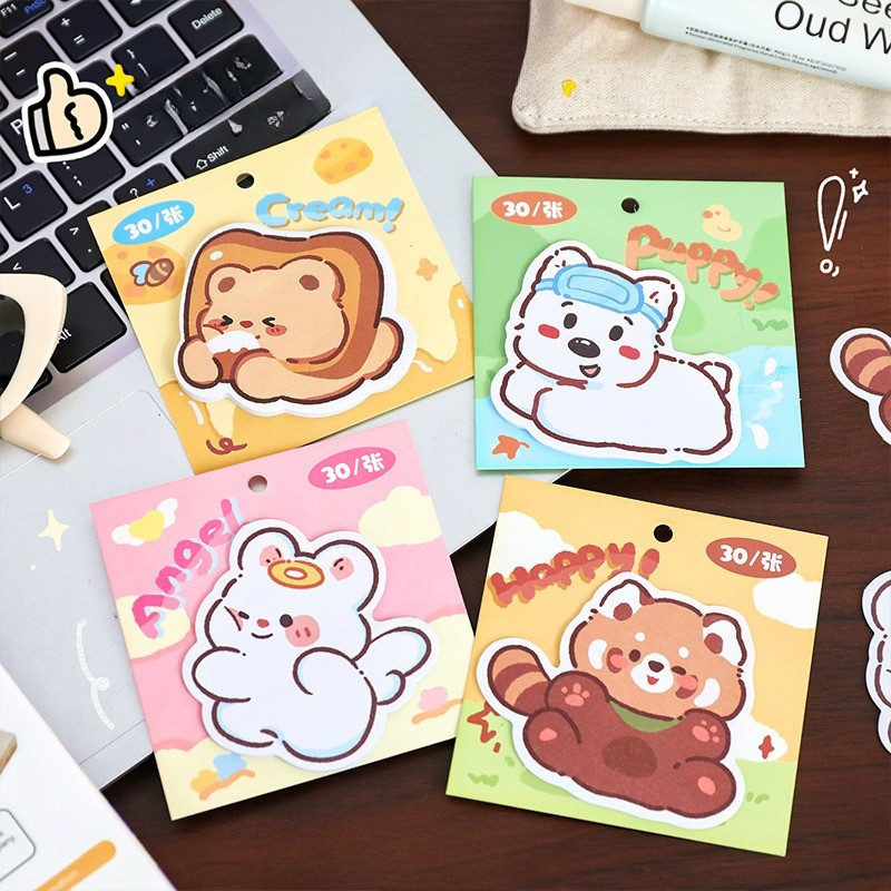 

1Pcs/20sheet Cartoon Special-shaped Cute Students N Times Office Message Stickers Ticky Note Paper, Message Paper Memo Pad