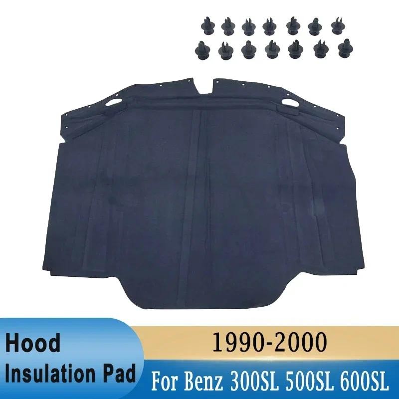 Front Hood Engine Heat Insulation Pad Soundproof Cotton Cover Mat For Mercedes-Benz 300SL 500SL 600S