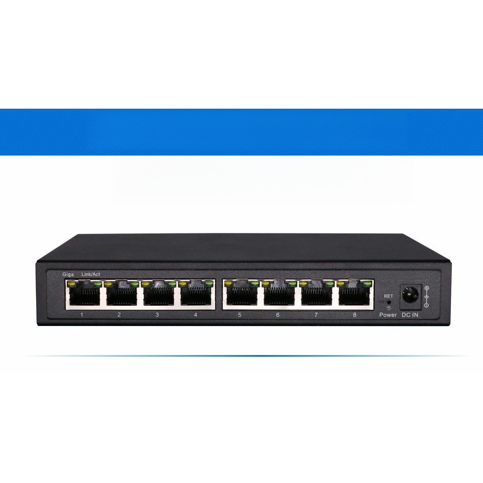 8 Port Gigabit Managed Switch  Managed Ethernet Switch with 8 port 10/100/1000M VLAN