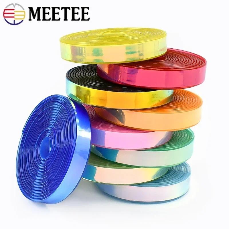 

2-5Meters Meetee 12mm Silicone Ribbon Leather Rope for Handmade Bag Strap PVC Lanyard Keychain Decoration Cord Craft Accessories
