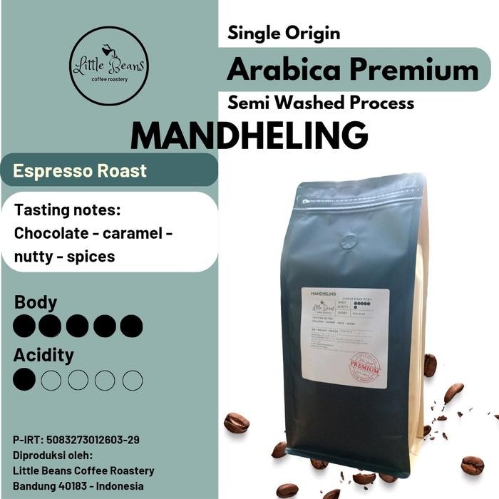 

Kopi Arabica/Arabika Mandheling 800gr/400gr/200gr Biji/Bubuk - 200gr, Biji