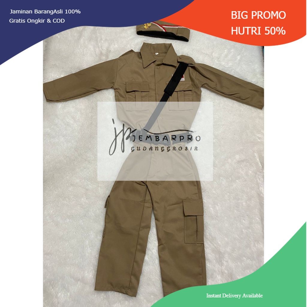 Seragam Pahlawan kostum baju profesi anak baju kostum anak pejuang kemerdekaan anak seragam profesi 