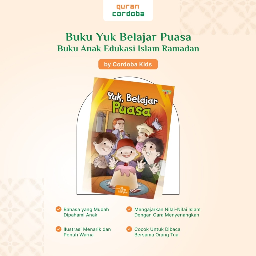 Buku Yuk Belajar Puasa - Buku Anak Edukasi Islam Ramadhan Cordoba Kids