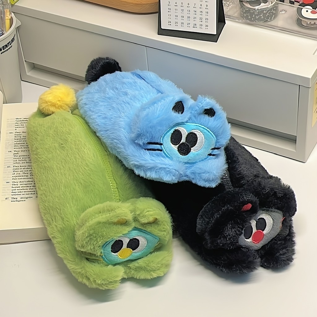 

[ COD✅ ] Kotak pensil flanel yang dirancang oleh kucing lucu, berkapasitas besar, kotak pensil portabel, alat tulis siswa yang elegan, penyelenggara penyimpanan sederhana.