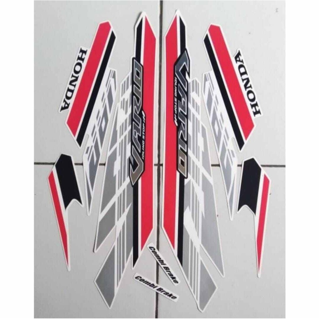 Striping Ori body Honda Vario 125 fi cbs iss 2017 2018 stiker bawaan original bodi honda vario injek