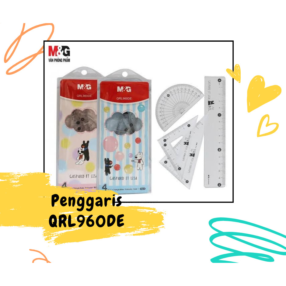 

M&G "Gaspard Et Lisa" 15cm ruler QRL96ODE isi 4 pcs