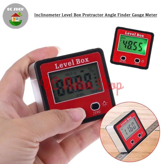 Inclinometer Digital Alat Ukur Sudut Kemiringan Slope Level Box Angle - Alat Ukur Sudut Kemiringan