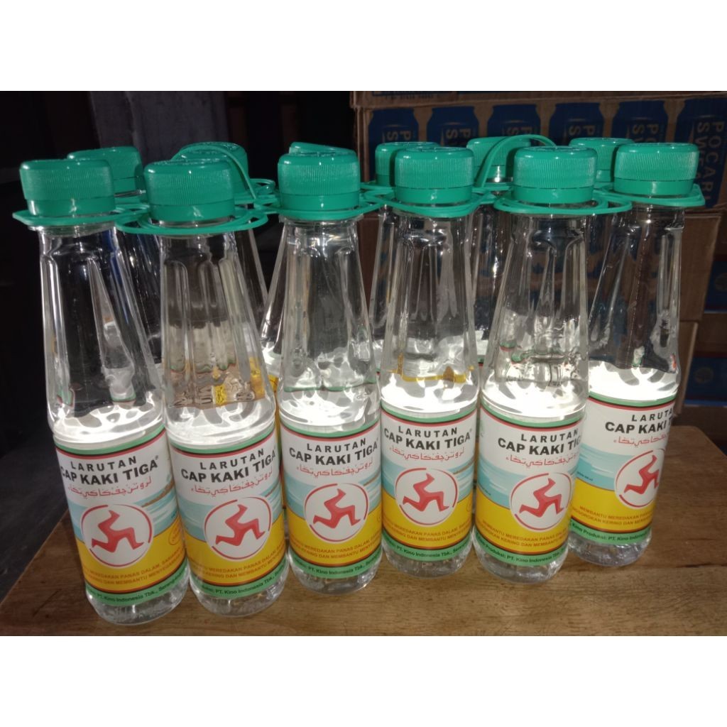 

Larutan penyegar cap Kaki Tiga 200ml (6x200ml)