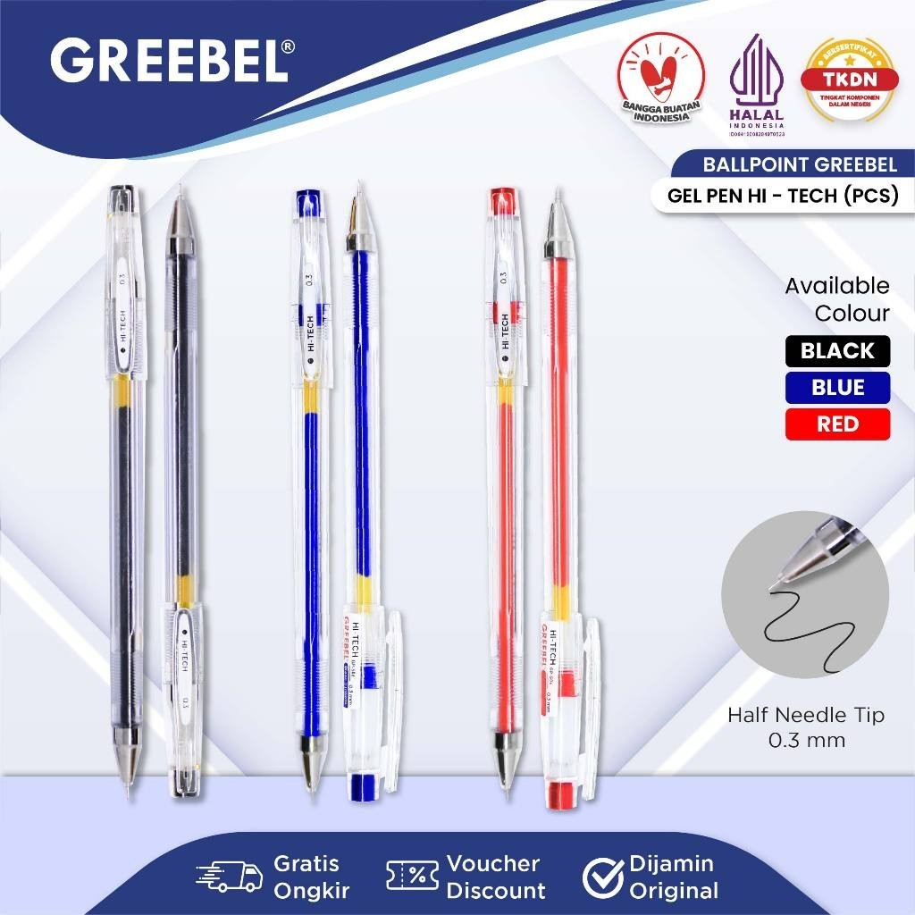 

Bolpen Hitech 506 GREEBEL 0.3 (1 PCS)