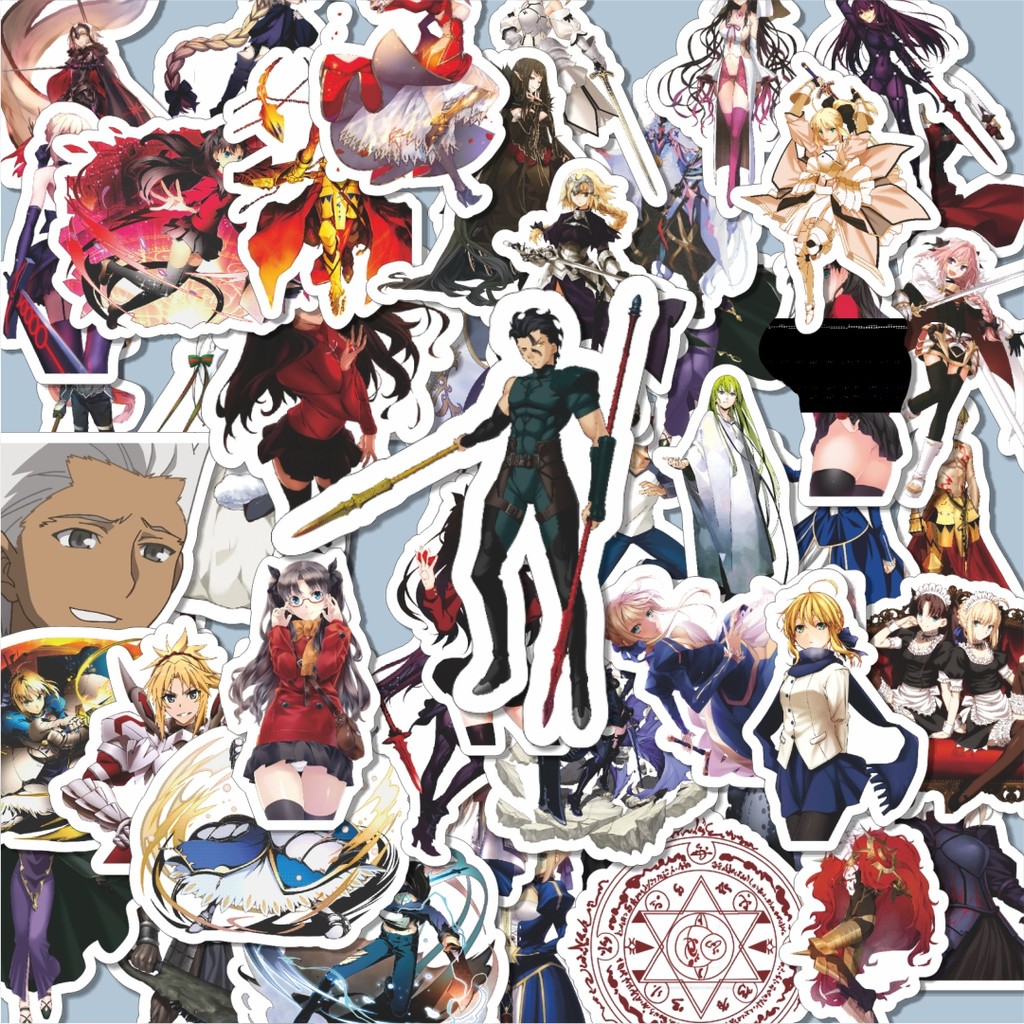 

100PCS Lucu Stiker Anime Series Fate Zero Character Mix 1 Stiker Aesthetic Stiker Anti Air Stikers Berperekat Waterproof sticker decal buat Motor Helm Buku Journal Koper Casing HP Laptop Botol Minum Hadiah anak