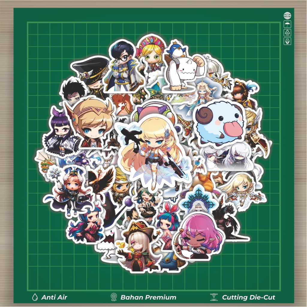 

HOT 50 PCS STIKER Stiker Game Series Maple Story Mix 3 Stiker Fashion Cars Decal Dingin Kartu Album Custom Vinyl Anti Air- Sticker Aesthetic Buku Journal Koper Casing HP Tablet Laptop Helm Motor Botol Minum
