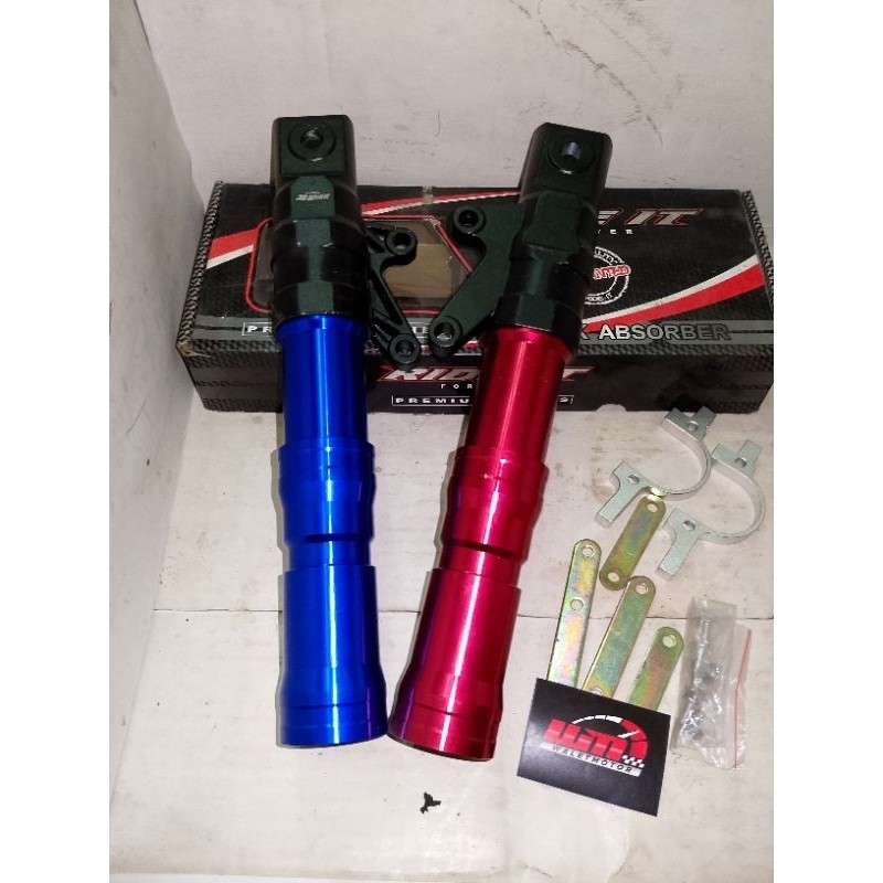 Bottom Shock Depan Ride It Vixion New/Old Satu Set Breket / Tabung Shock Depan