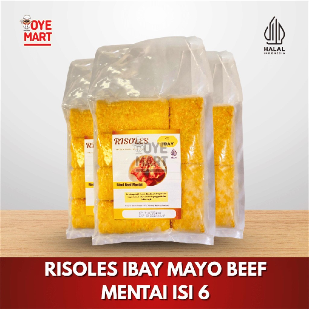 

RISOLES IBAY MAYO BEEF MENTAI ISI 6 / RISOL SAUS MENTAI