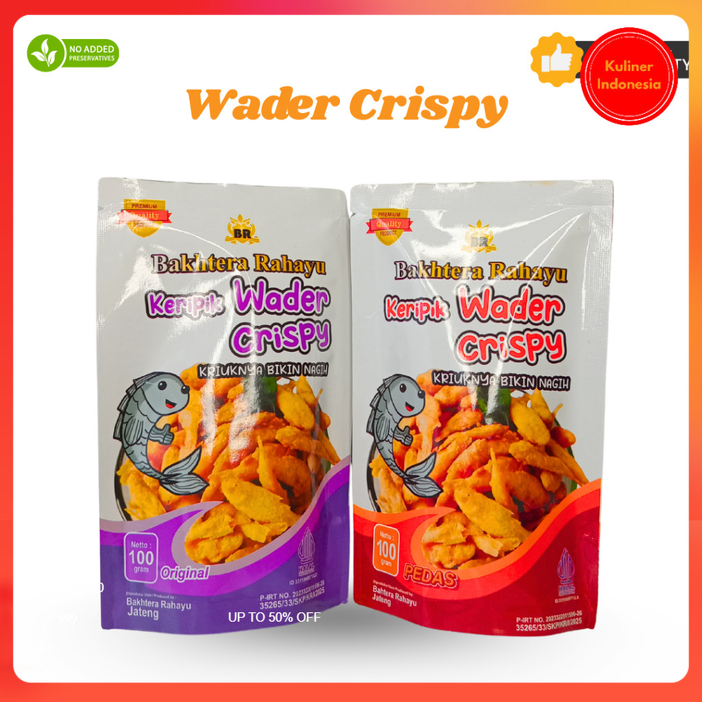 

Keripik ikan wader camilan gurih renyah makanan ringan pedas keripik wader bakhtera rahayu