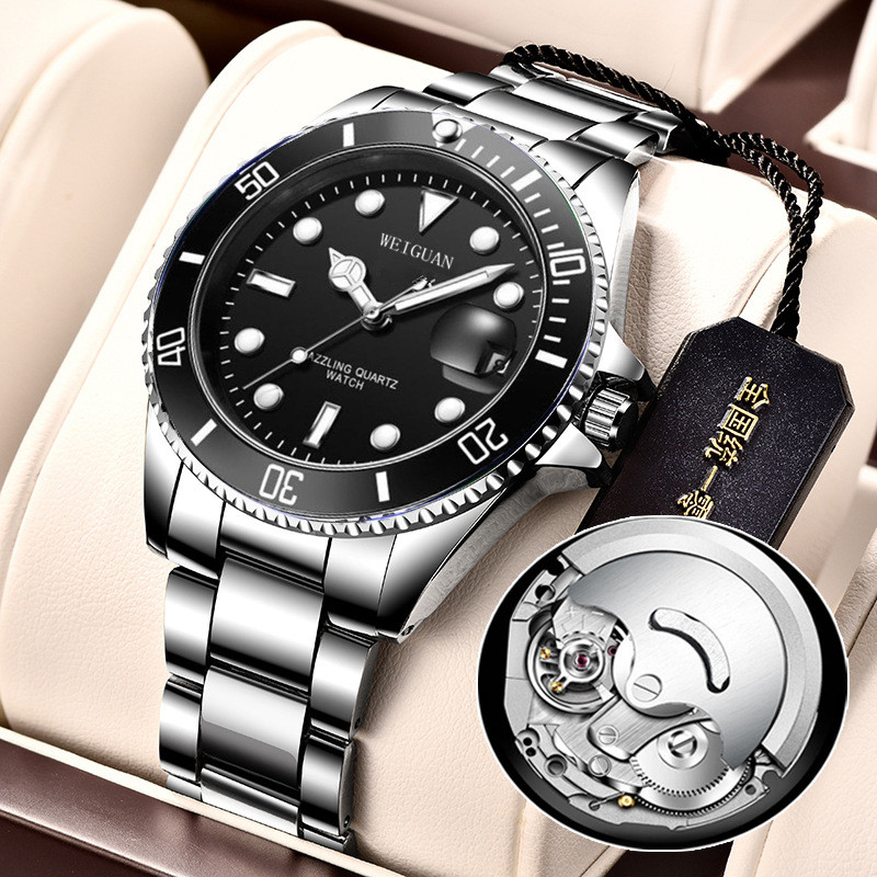 

Jam Tangan Mekanik Otomatis Penuh Submariner Hijau Jam Tangan Pria Kalender Pria Bercahaya