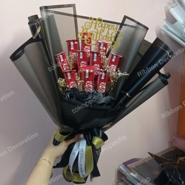 New Bucket Snack / HandBouquet kitkat / coklat kitkat Valentine - request warna
