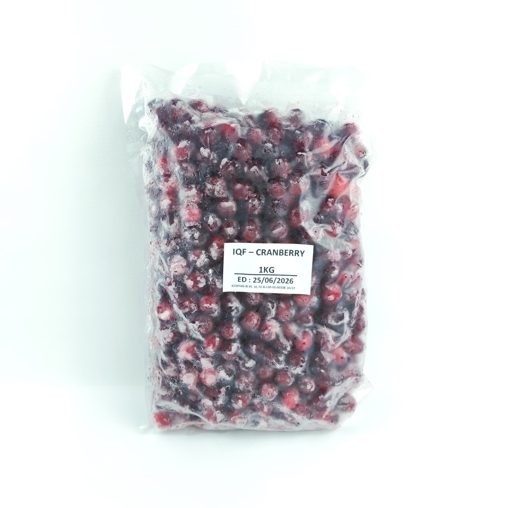 

Buah IQF Cranberry 1Kg Buah Frozen