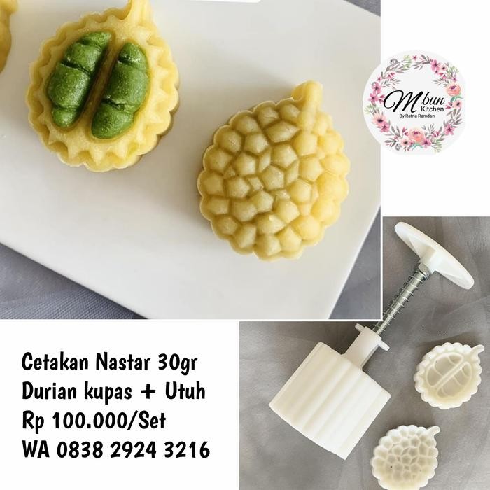 

Cetakan Nastar /Cookies / Kue kering / Mooncake Durian 30gr