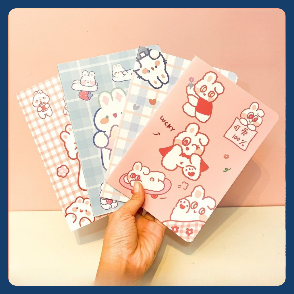 

BUKU UKURAN A5 18x14 CM KOTAK MOTIF KELINCI BK 1997 - BOOK Notebook bergaris A5/Buku Tulis Sekolah lembar garis standar