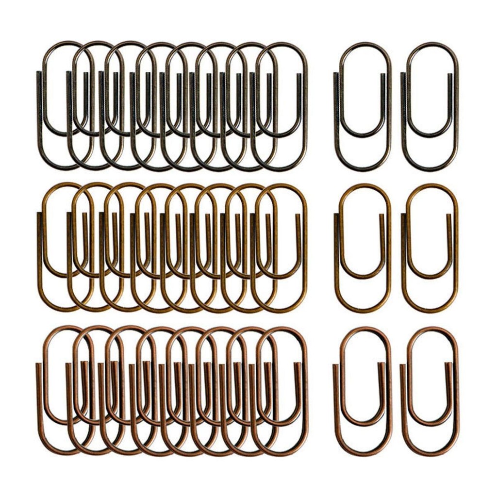 

100 Pieces Paper Clips Office Supplies Creative Multipurpose Accessories Paperclips Notes Classified Clips for Home Teacher