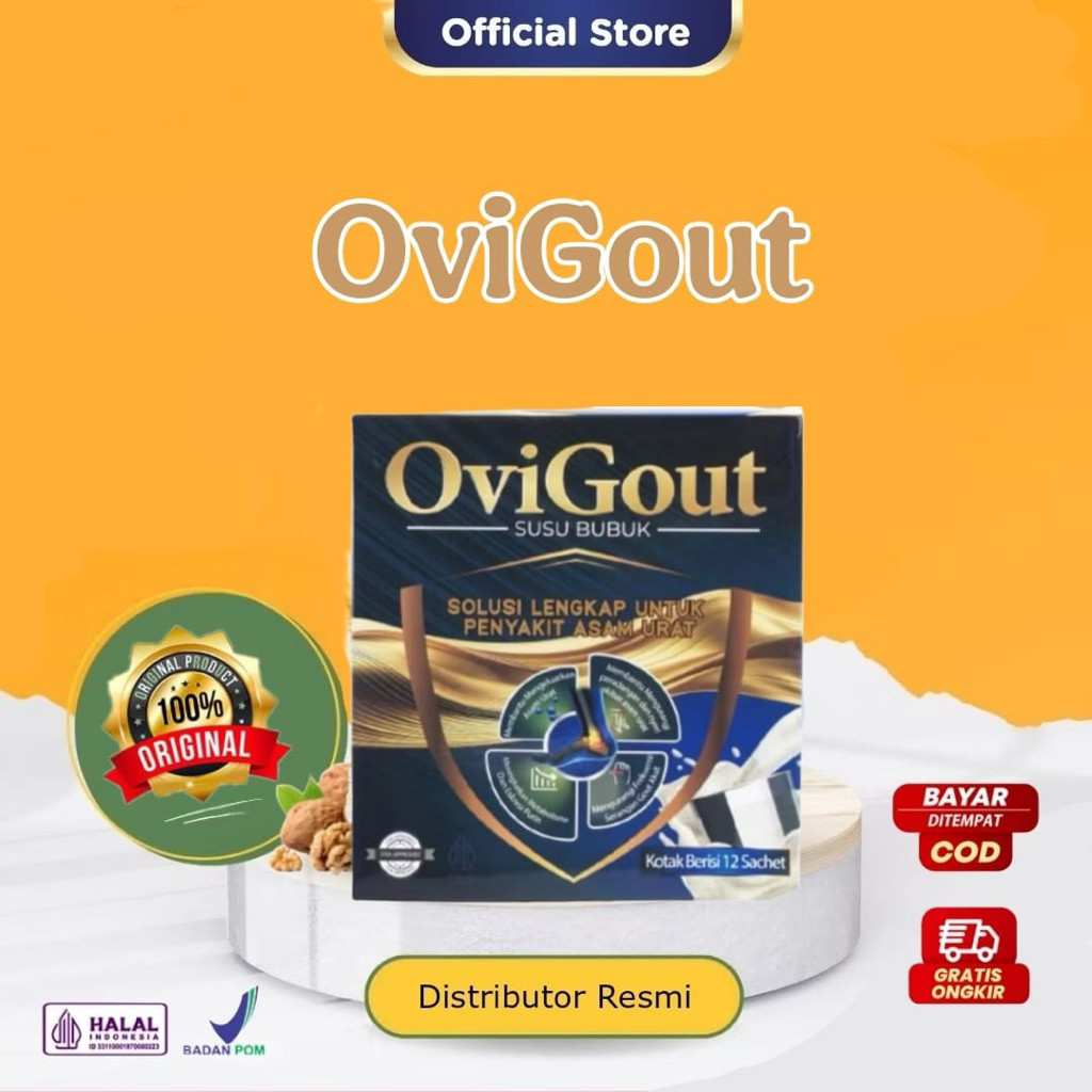 

OVIGOUT MILK SUSU ASLI ORIGINAL OBAT ASAM URAT NYERI SENDI KOLESTROL By Chalga