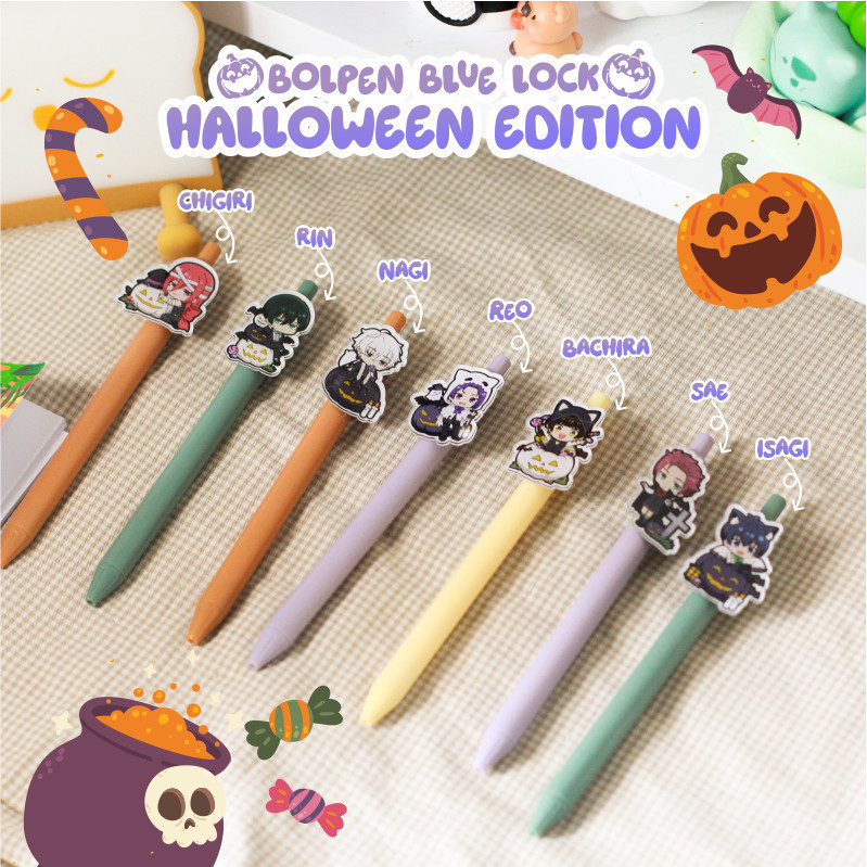 

[Kstufind] Bolpen Blue Lock Halloween Pen Pena Anime Manga Souvenir Hampers Hadiah Gift Pulpen Pen Pena Stationery Alat Tulis Anak Sekolah School Kelas