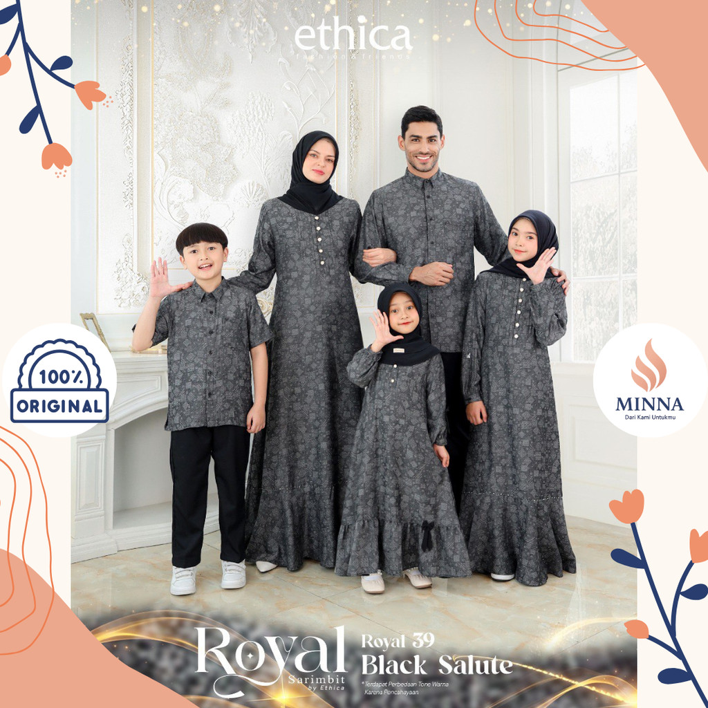 Ethica Sarimbit Keluarga Royal 39 Black Salute
