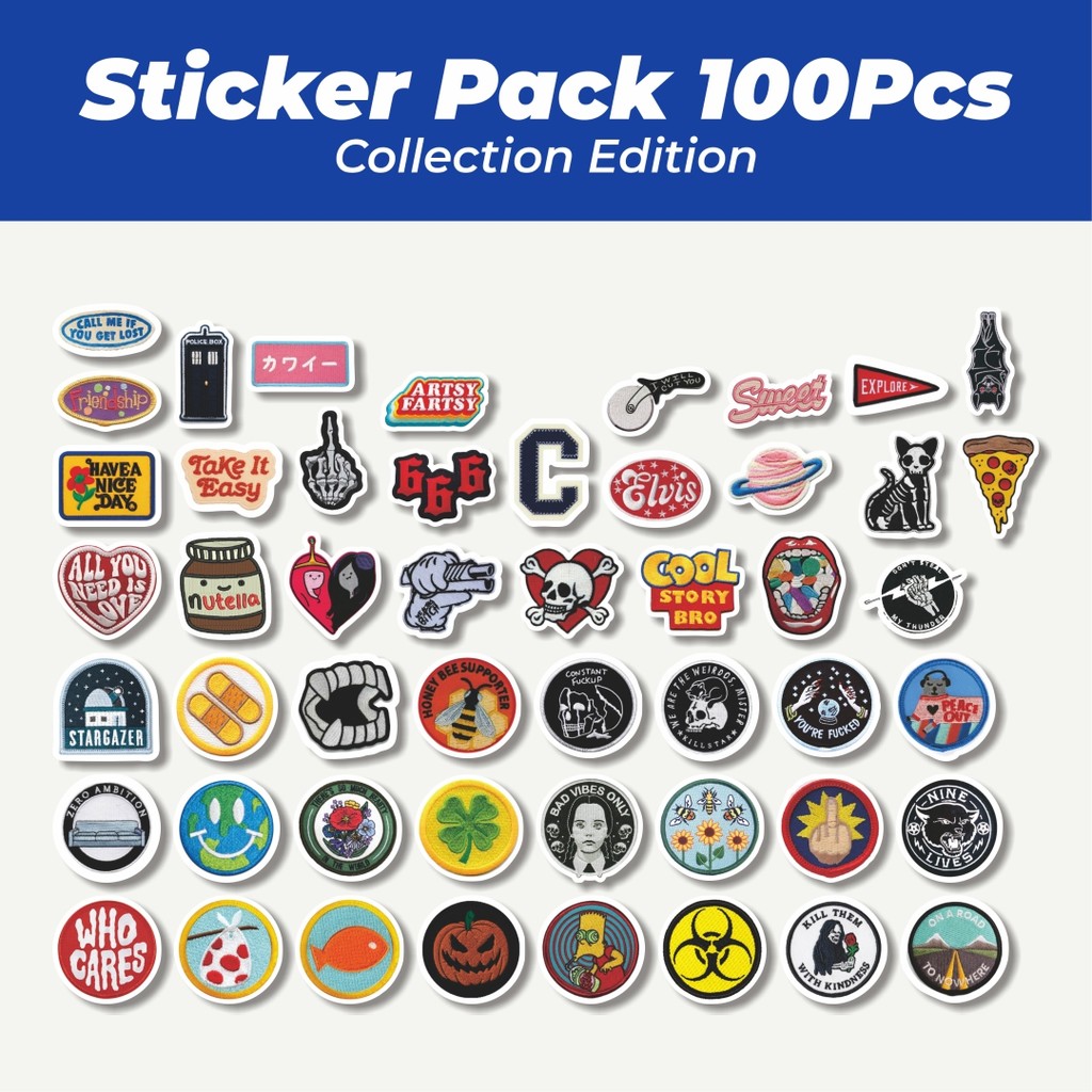 

Hot Stiker Patch V4 Lucu Anti Air Stikers Berperekat Waterproof Sticker Decal Buat Motor Helm Buku Journal Koper Casing HP Laptop Botol Minum
