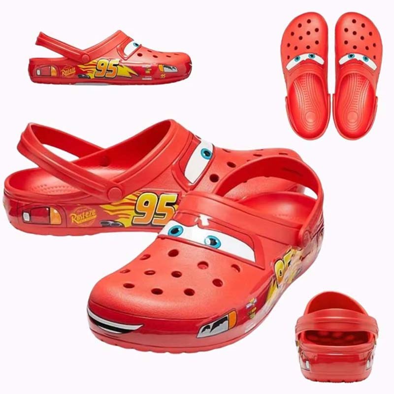 

Summer Slippers Men Lightning Mcqueen Man Pixar Waterproof Outdoor Beach Holey Eva Shoes Sandals Woman Car Flip Flops Boy Gift