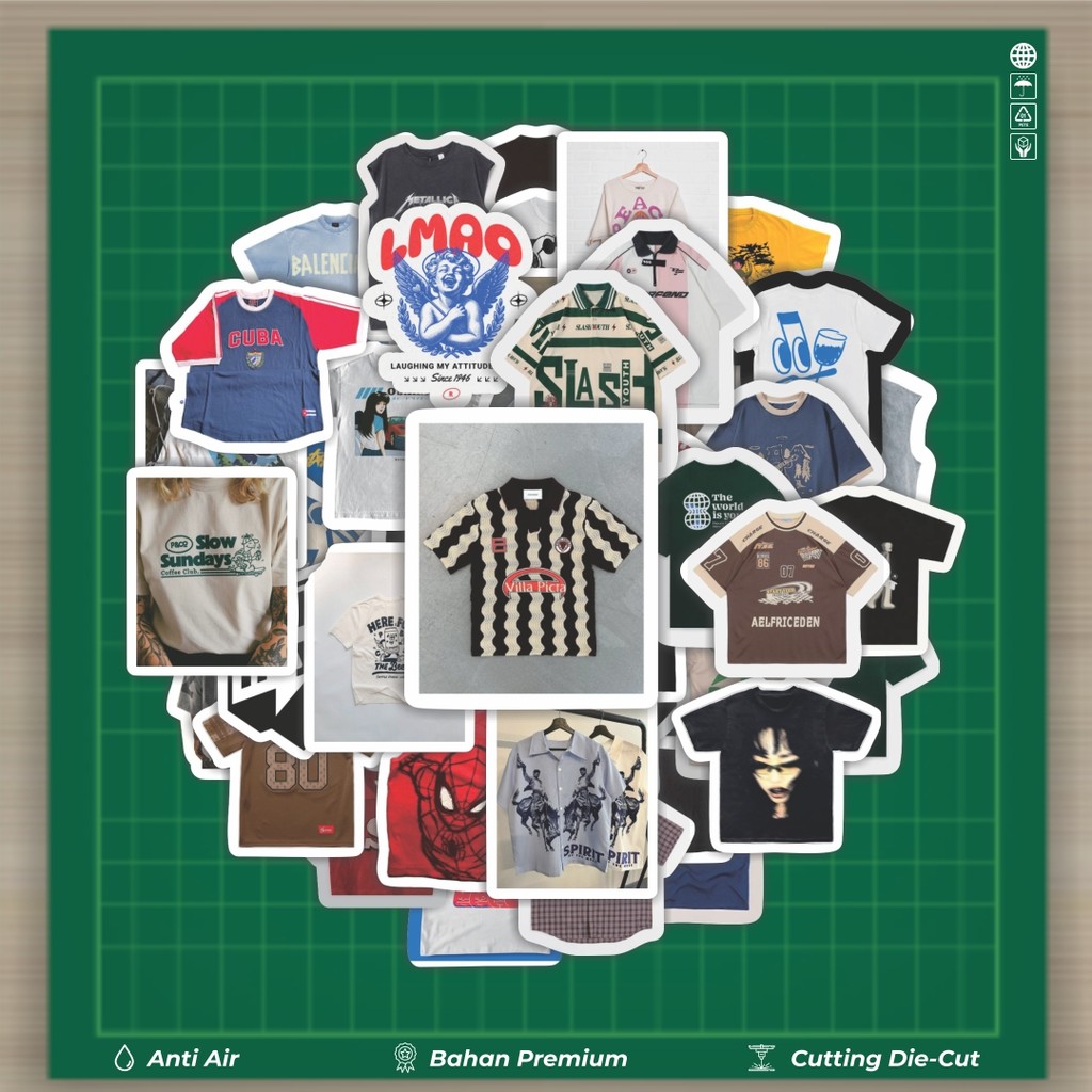 

HOT 50 PCS STIKER Stiker T-Shirt V10 Stiker Fashion Cars Decal Dingin Kartu Album Custom Vinyl Anti Air- Sticker Aesthetic Buku Journal Koper Casing HP Tablet Laptop Helm Motor Botol Minum