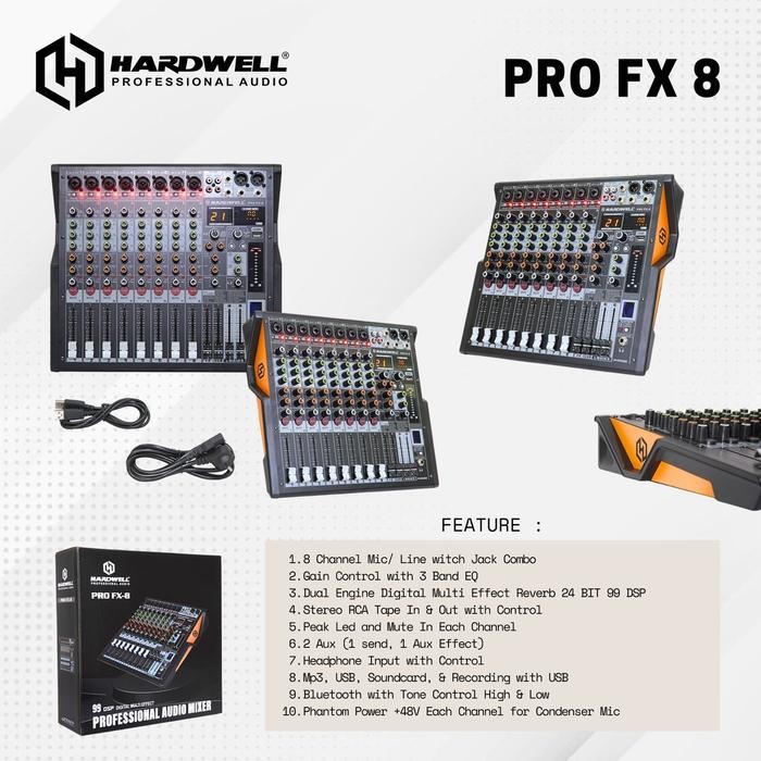 Mixer Hardwell Pro FX8 / ProFX8 / Pro-FX8 Original