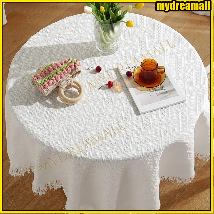 【 Ready stock 】Taplak Meja Bergaya Minimalis Estetik / Taplak Meja Persegi / Kain Meja / Alas Meja /