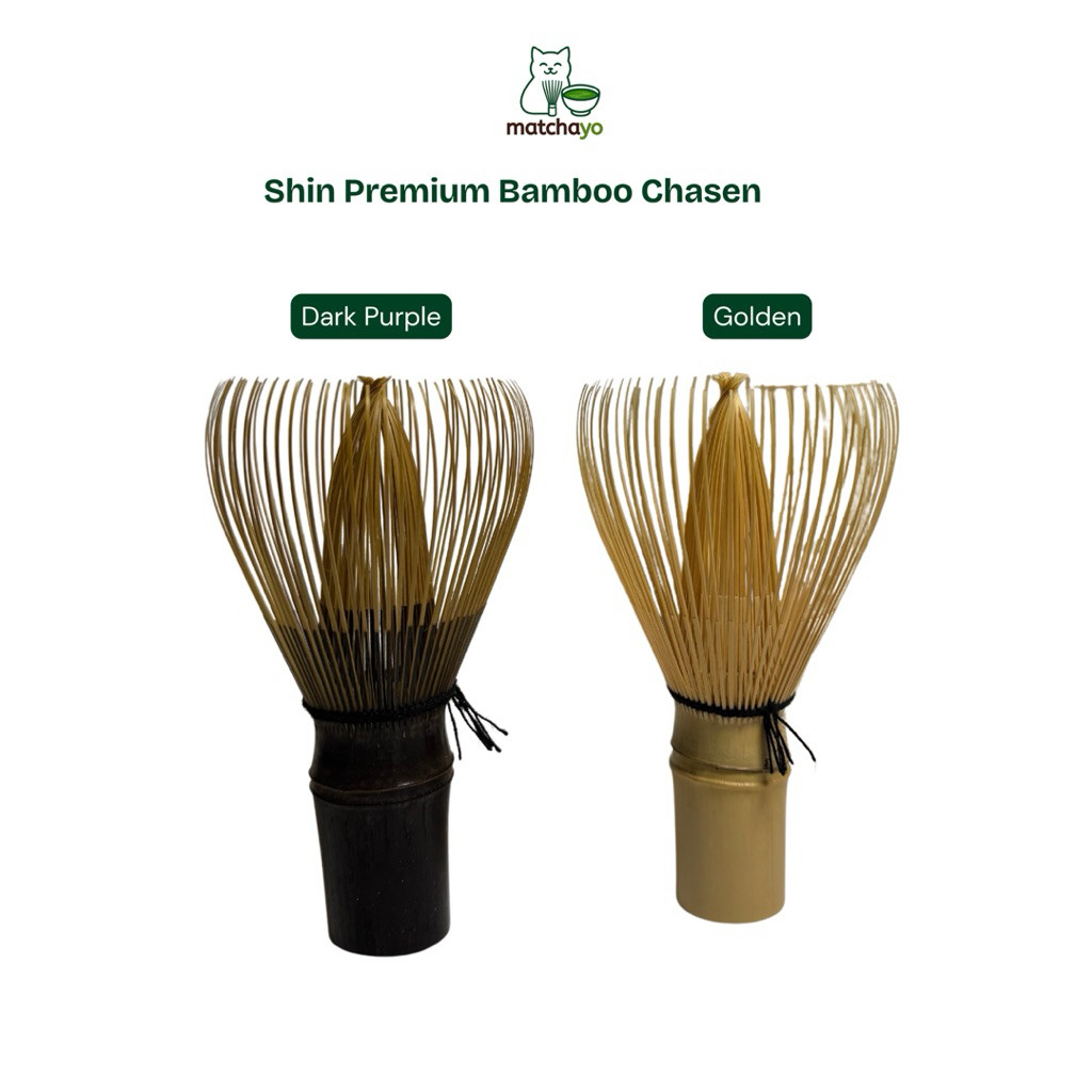 SETRAMALL    Shin Bamboo Chasen Whisk | Premium Matcha Whisk Jepang Chasen Prongs Liner | Chasen Zhe