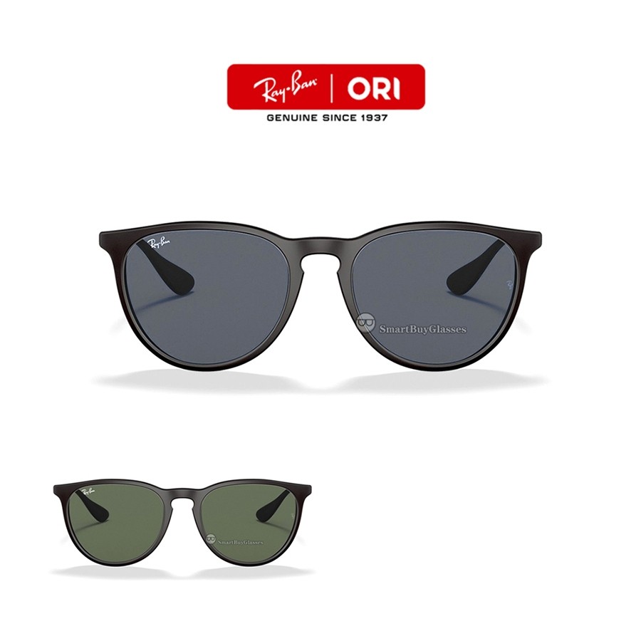 New 【Original 100%】kacamata hitam RAY-BAN RB4171 Erika Large rayban Sunglasses Black Green Pria Wani