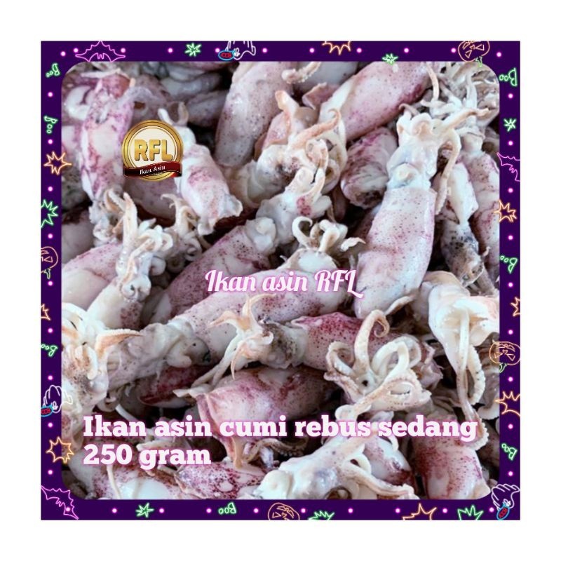 

ikan asin / cumi asin / cumi rebus sedang 250 gram