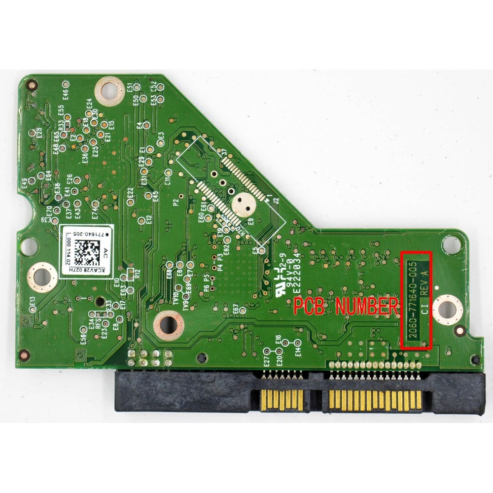 HDD PCB  Logic Board/Board Number: 2060-771640-005 REV A / 771640-105 WD5000AAKS,WD10AAKX,WD500AADS