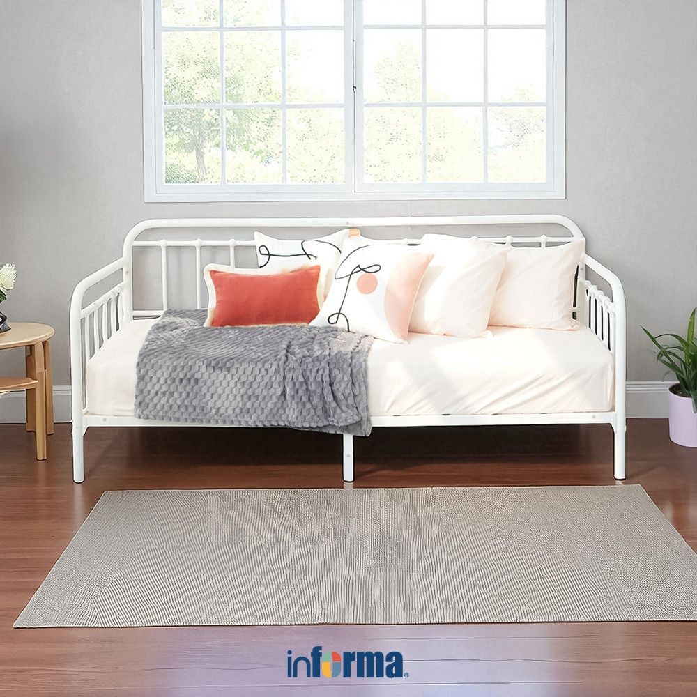 Informa Riley Tempat Tidur Daybed - Putih Bed Ranjang Kasur Perabot Tidur Furniture Kamar Tidur