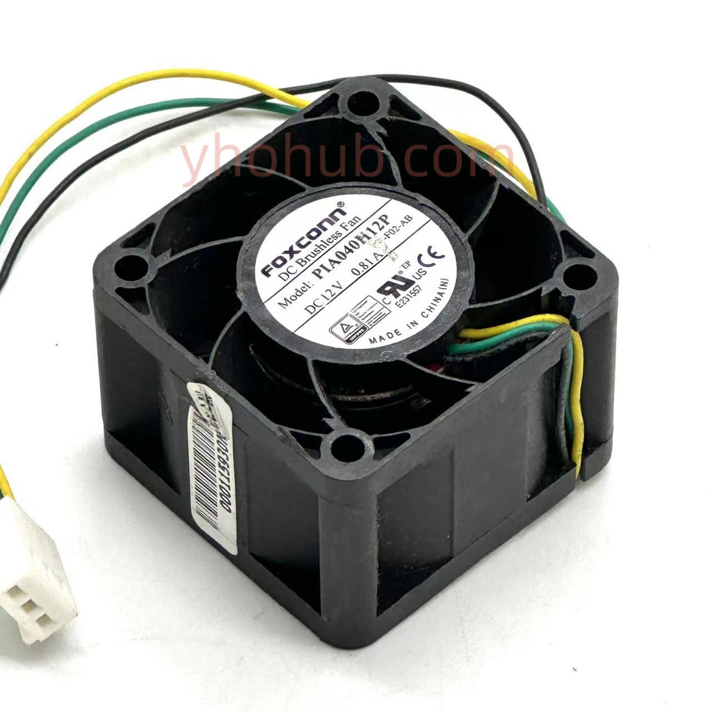 Foxconn PIA040H12P F02-AB Server Cooling Fan DC 12V 0.81A 40x40x28mm 3-Wire