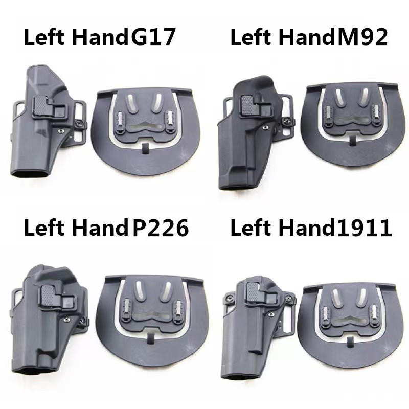 NEW Left Hand Tactical Gun Belt Holster For Glock G17 G19 M92 Colt 1911 P226  Airsoft Belt Holster G