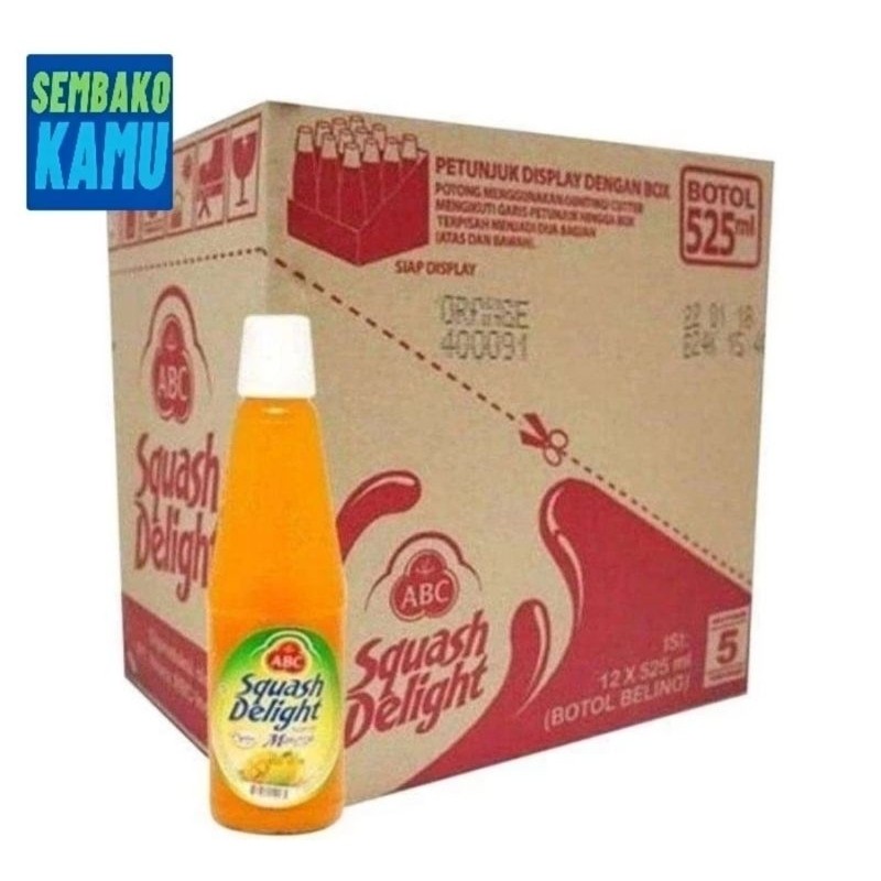 

Sirup ABC Squash Delight Orange 460 ml - 1Dus Isi 12 pcs
