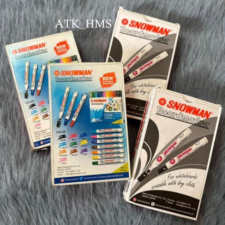 

Spidol Snowman Boardmarker / Papan Tulis Putih BG-12
