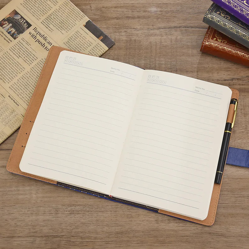 

NAKLVLSTR JESJELIU Buku Jurnal Leather Notebook Diary 200 Halaman with Lock - JJ-33