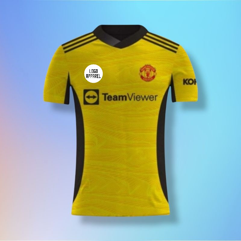 Jersey Kiper Manchester United 2022 Full Printing Free Nameset Bebas Custom