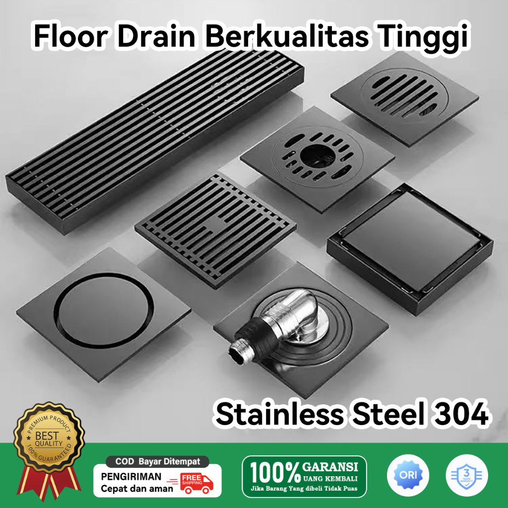 TERLARISFloor drain stainless,floor drain kamar mandi,floor drain mesin cuci,floor drain anti kecoa,